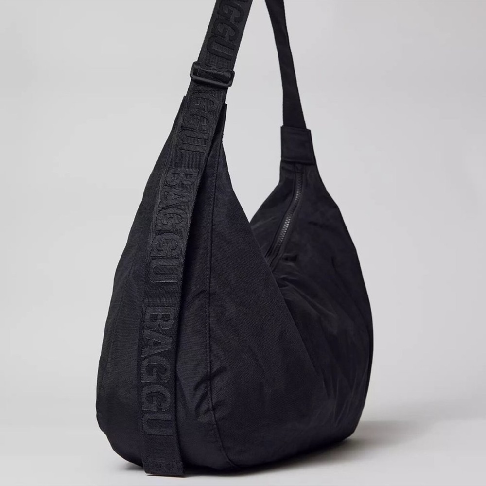 Baggu Large Nylon Crescent Bag - Black
